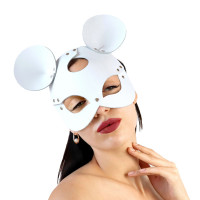 Маска для лица Art of Sex Mouse Mask, белая кожаная