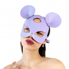 Шкіряна маска мишки Art of Sex - Mouse Mask, Лавандовий — Keks-Hub
