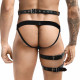 Чоловічі шкіряні гартери Art of Sex Serge, вид збоку, деталі кріплення
