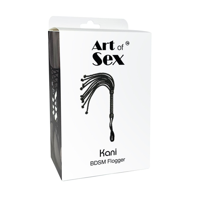 Упаковка батога Art of Sex Kani Кішка, чорний, екошкіра