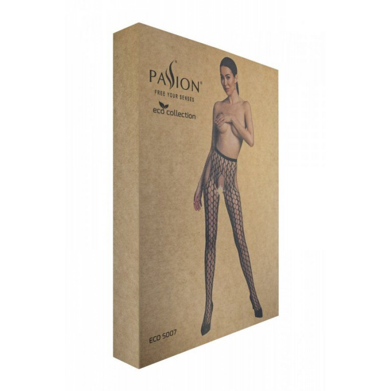 Упаковка колготок-бодістокінг Passion ECO S007 black від бренду Passion