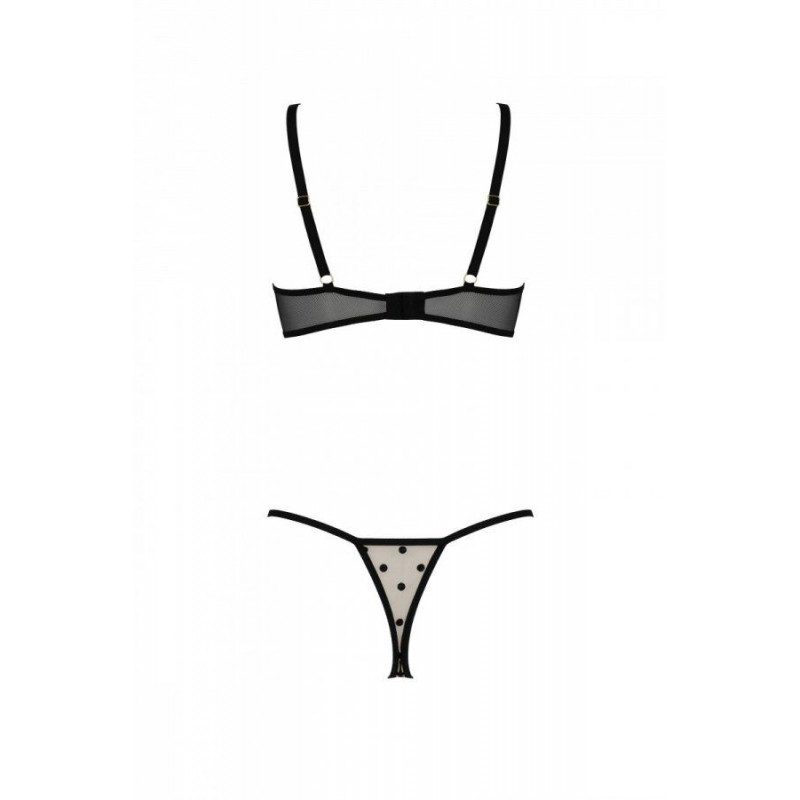 Текстура тканини бежевого еротичного комплекту Passion MARINA SET