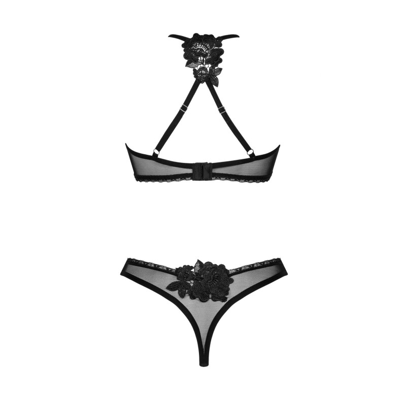 Комплект Obsessive Latinesa 2-pcs set бюстгальтер та трусики XL/2XL - текстура тканини