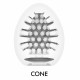 Упаковка мастурбатора-яйця Tenga Egg Cone, містить пробник лубриканту