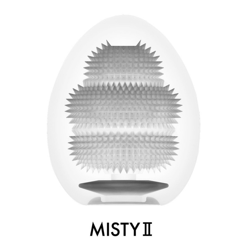 Мастурбатор-яйце Tenga Egg Misty II, щільний TPE, вигляд збоку