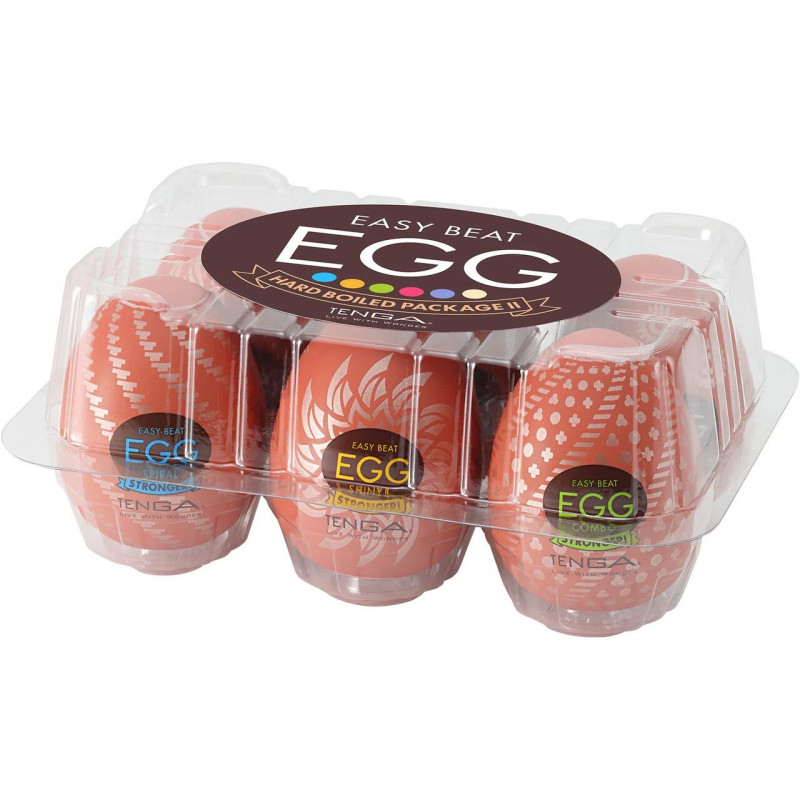 Текстура мастурбатора Tenga Egg Hard Boiled II Pack – опуклі елементи для стимуляції