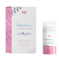 Рідкий вібратор Intt Vibration Cotton Candy (15 мл) - густий, смачний, до 30 хв