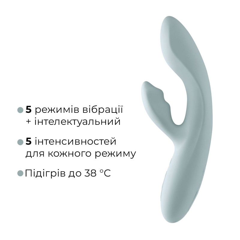 Крупний план поверхні смарт вібратора-кролика Svakom Chika, демонструє текстуру силікону