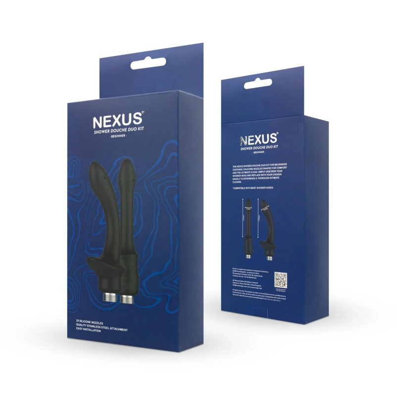 Аксесуари в наборі анальних насадок Nexus Beginner Shower Douche Duo Kit – Black (якщо є)