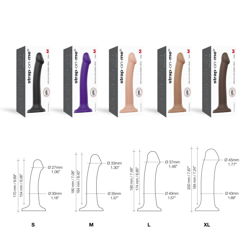 Текстура двошарової насадки для страпона Strap-On-Me Dual Density Dildo Caramel S, 2.7 см, детальний вигляд