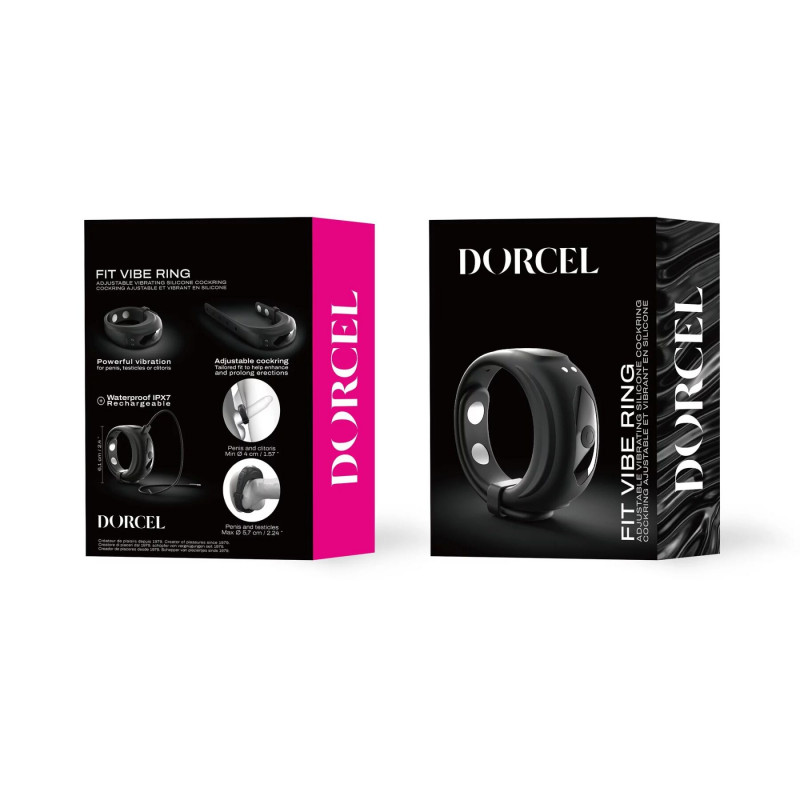 Ерекційне віброкільце Dorcel Fit Vibe Ring, стильний дизайн та ергономічна форма