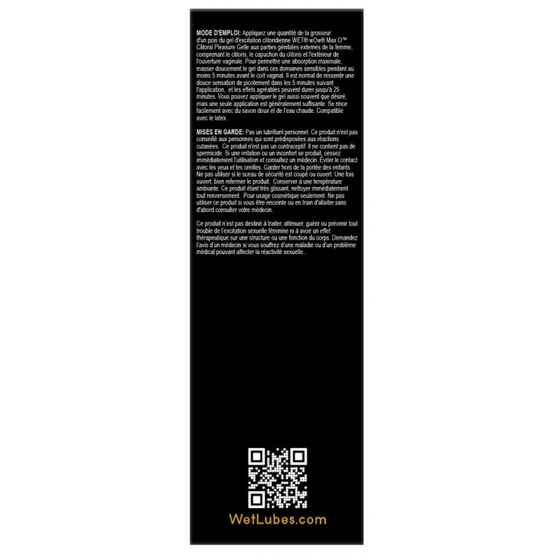Текстура збуджувального гелю Wet Wow Max O Clitoral Arousal Gel 15 мл
