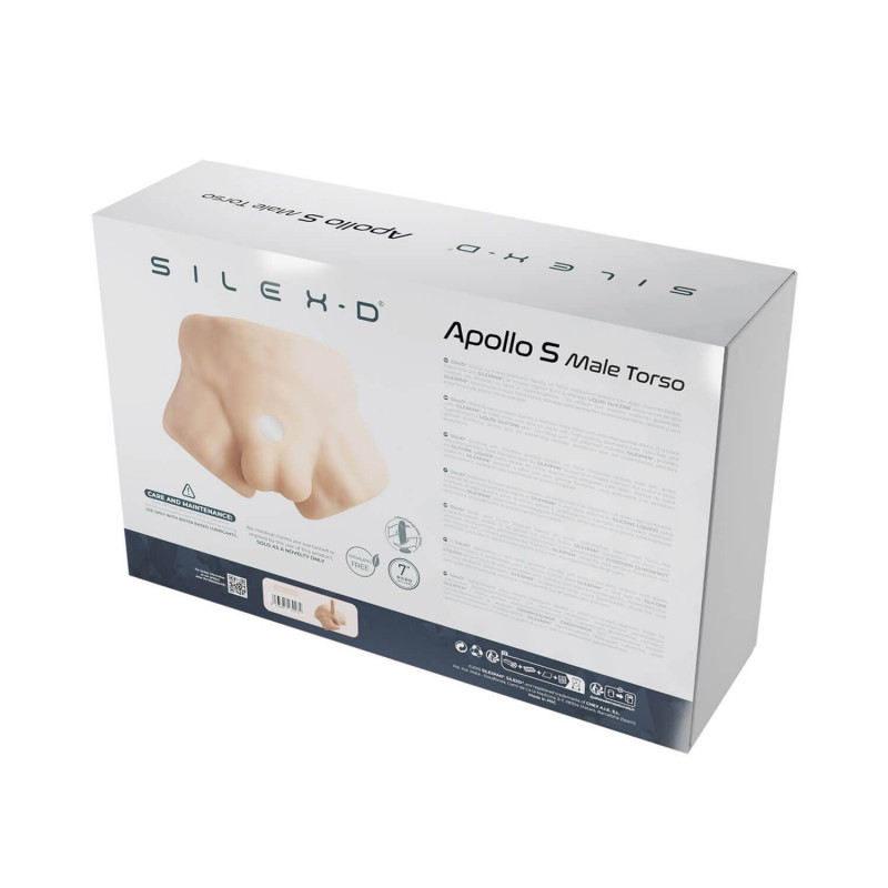 Додаткове фото 4: напівторс SilexD Apollo S Male Torso, загальний вигляд, фокус на фалоімітаторі.