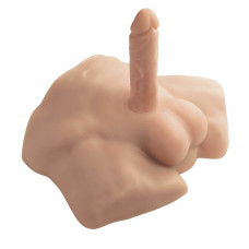 Напівторс з фалоімітатором SilexD Apollo S Male Torso, термореактивний — Keks-Hub