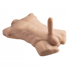 Торс з фалоімітатором на присосці SilexD Apollo L Male Torso, суперреалістичний, термореактивний — Keks-Hub