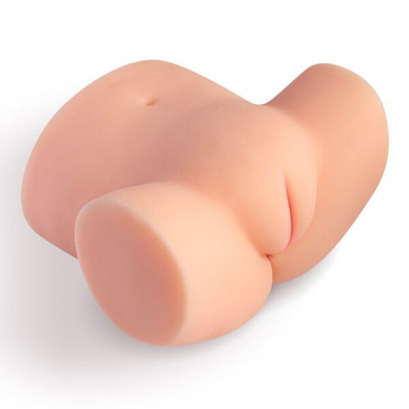 Мастурбатор Real Body Real Tess: детальний вигляд збоку, що демонструє текстуру шкіри та анатомічні деталі