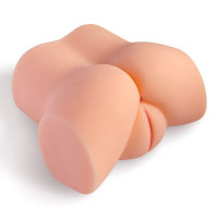 Мастурбатор-півторс Real Body Real Tess, вібрація, вагіна та анус, 18х15см