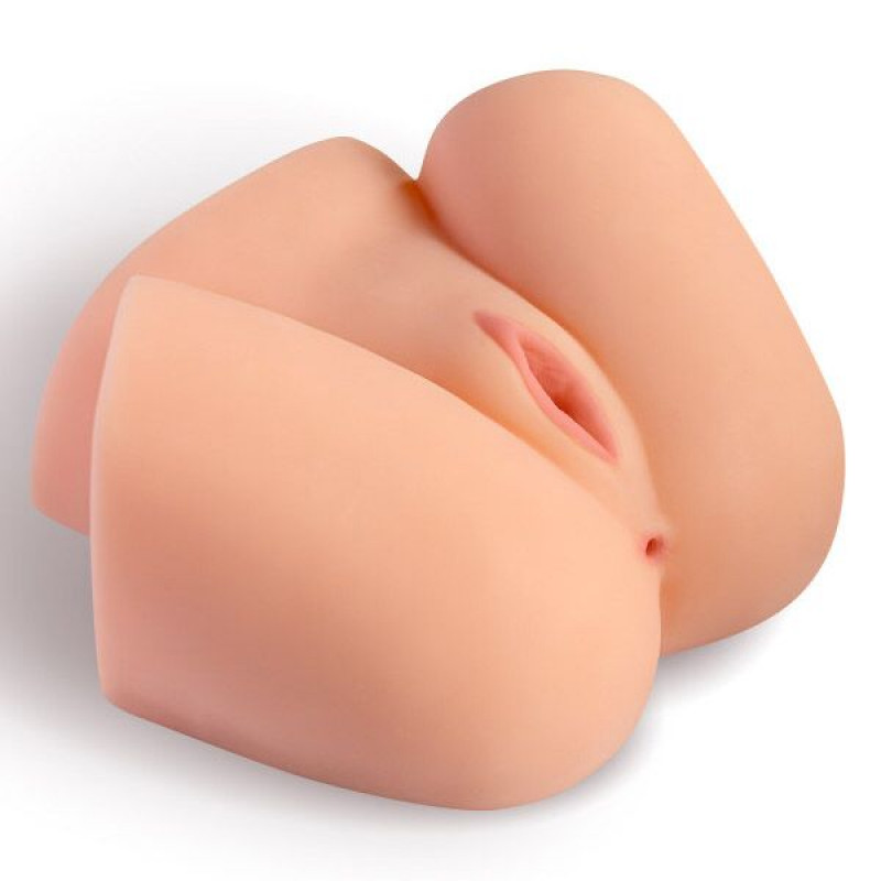 Мастурбатор Real Body Vicky: вигляд збоку, деталі конструкції, розміри 22х19 см