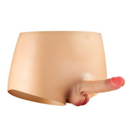 Силиконовые трусики с фаллоимитатором Real Body Real Manly, S/M, цельная конструкция
