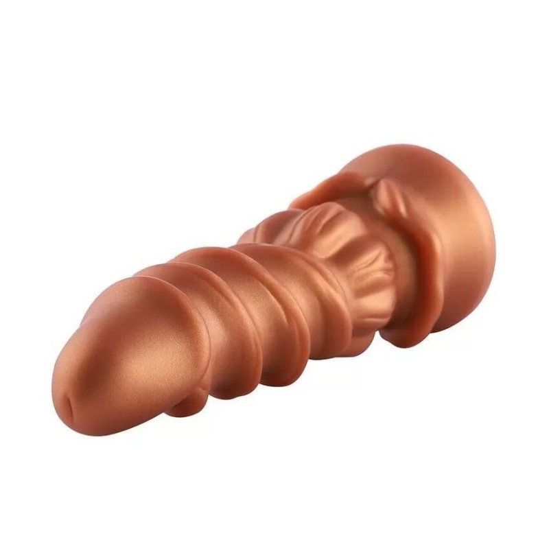 Силіконовий фалоімітатор Hismith Spiral Grain Silicone Dildo Monster Series: приклад реалістичної деталізації