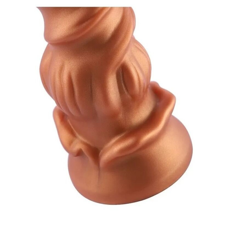 Фалоімітатор Hismith Spiral Grain Silicone Dildo Monster Series: демонстрація гнучкості та якості матеріалу