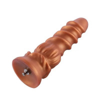 Фалоімітатор Hismith Spiral Grain Silicone Dildo Monster Series (спіральний рельєф)