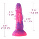 Вигляд збоку фалоімітатора Hismith Tentacle Silicone Dildo Monster Series, демонструє вигнуту форму та деталізовані щупальця
