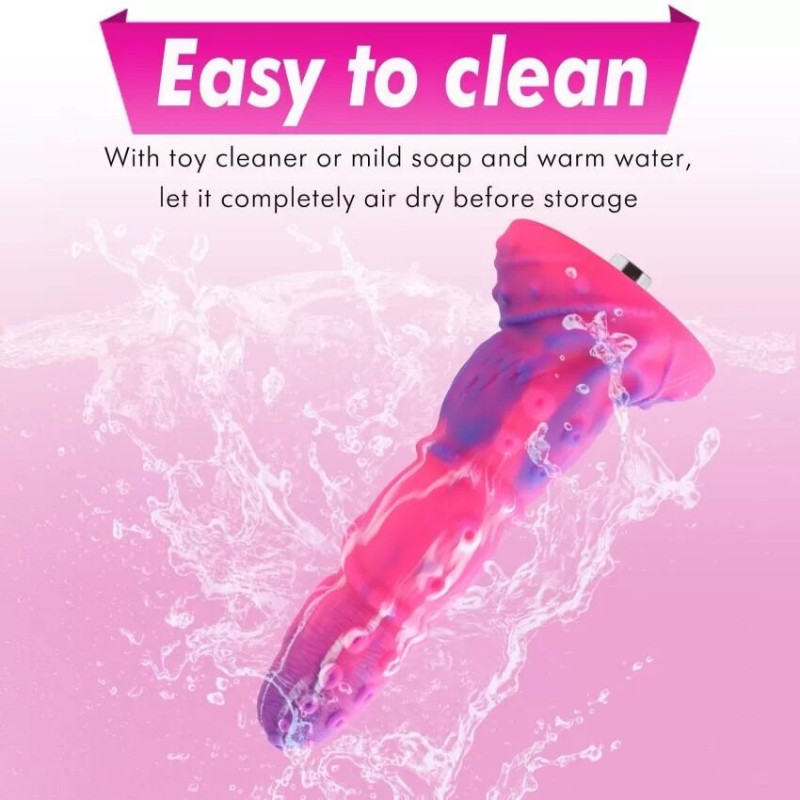 Фалоімітатор Hismith Tentacle Silicone Dildo Monster Series з прикріпленою присоскою, що дозволяє використовувати його без секс-машини