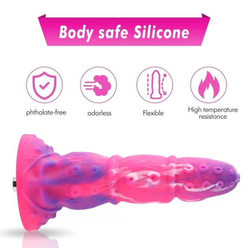 Упаковка фалоімітатора Hismith Tentacle Silicone Dildo Monster Series, забезпечує безпечне зберігання та транспортування