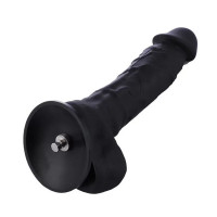 Фаллоимитатор Hismith 8.3″ Silicone Dildo Black, система KlicLok, гибкий стержень