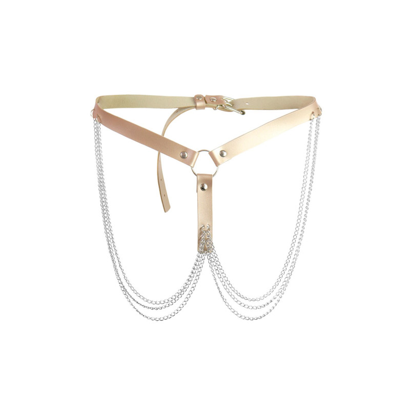 Прикраса на голову Helena від Art of Sex, вид збоку - витончені лінії та блиск золота