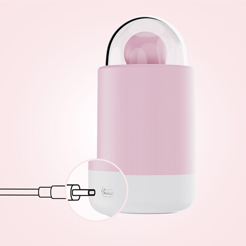 Зарядний кейс-нічник для вібратора KISSTOY Pink Pop, яскраве світло