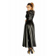 Сукня-плащ Noir Handmade F128C Powerwetlook gown coat розмір M - текстура матеріалу, глянцевий поліуретан