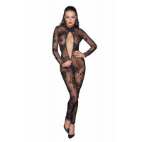 Бодістокінг Noir Handmade F237 Long Tulle Overall, сетка, M