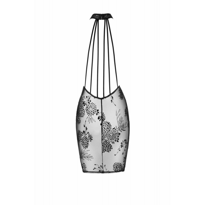 Сукня Noir Handmade F240 Midi, деталізація вирізу та бретелей, розмір 3XL