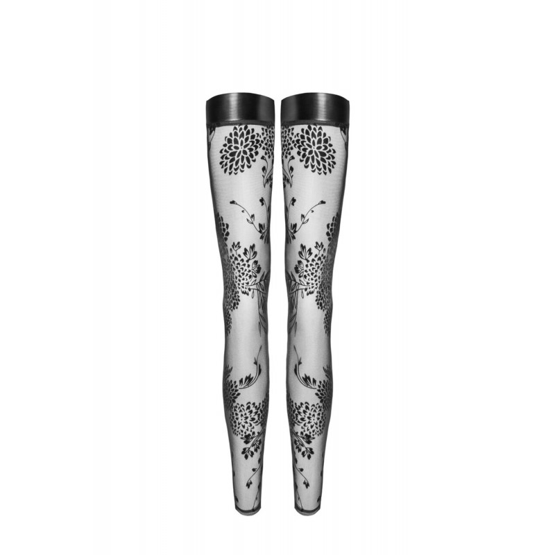 Панчохи Noir Handmade F243 Tulle з вишивкою, упаковка