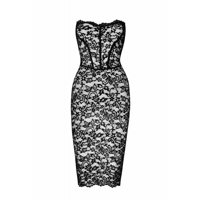 Сукня Noir Handmade F301 Catalyst XXL: акцент на відкритих плечах, чорний колір