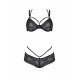 Комплект бікіні Passion DROSERA BIKINI black, S/M, текстура тканини, приклад прикрас
