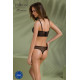 Комплект Passion DROSERA SET black L/XL: акцент на дизайні трусиків танга