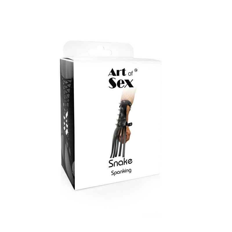 Елегантна упаковка БДСМ рукавички-хлиста Art of Sex Snake