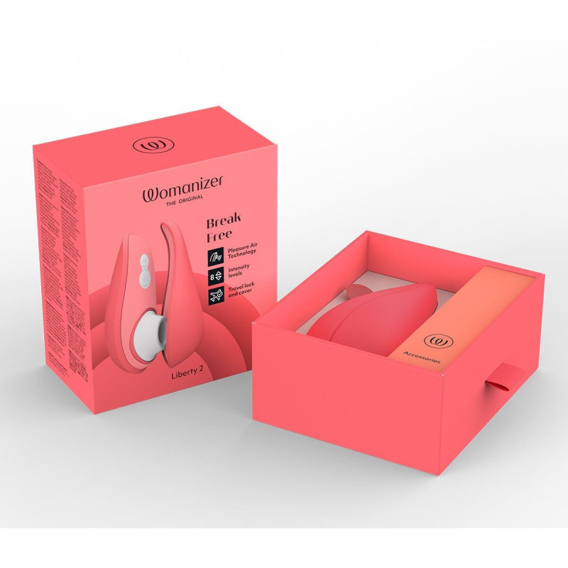 Womanizer Liberty 2 Vibrant Rose, детальний вигляд головки стимулятора