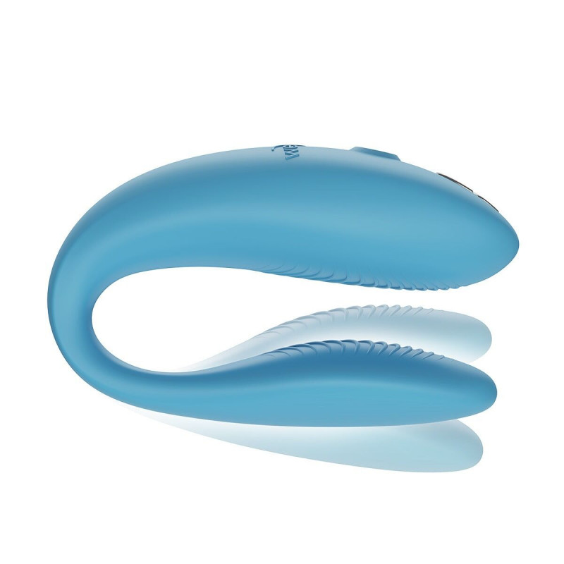We-Vibe Sync GO Turquoise, вид збоку, демонструє ергономічний дизайн