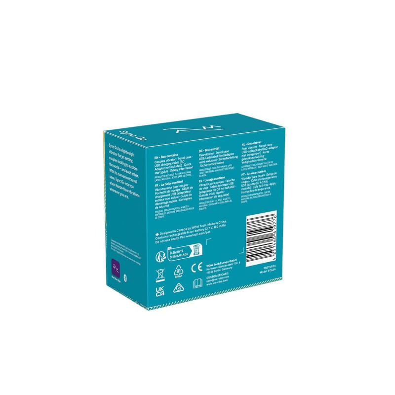 We-Vibe Sync GO Turquoise: зручність зарядки