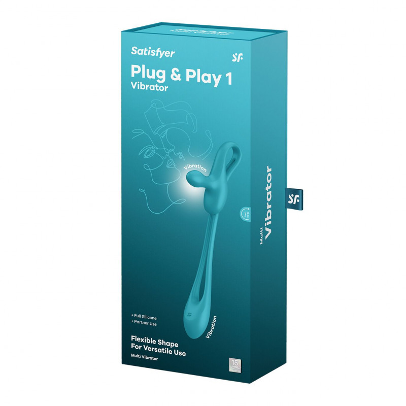Мультивібратор Satisfyer Plug & Play 1, рожевий, демонстрація форми