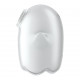 Упаковка Satisfyer Glowing Ghost White: елегантна біла коробка з назвою бренду та моделі