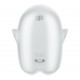 Satisfyer Glowing Ghost White: пристрій у темряві, що демонструє його світлові властивості