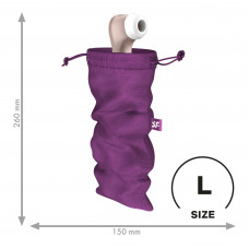 Мішечок для секс-іграшок Satisfyer Treasure Bag L, фіолетовий, на шнурку — Keks-Hub