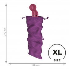 Мішечок для секс-іграшок Satisfyer Treasure Bag XL, фіолетовий, на шнурку — Keks-Hub