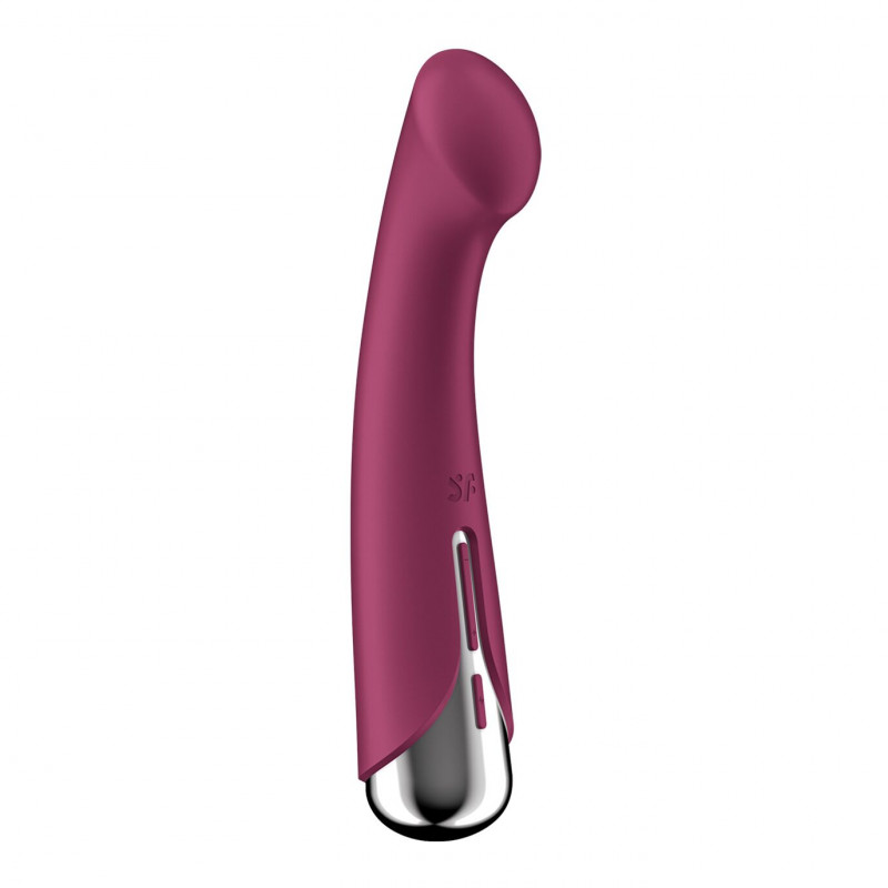 Текстура силіконового покриття вібратора Satisfyer Spinning G-Spot 1 Red: гладкість та безпека