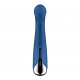 Вібратор Satisfyer Spinning G-Spot 1 Blue у дії: демонстрація ротаційної головки, що обертається для посиленої стимуляції
